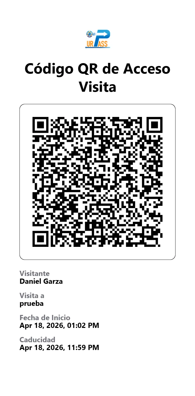 Ejemplo de qr generado en UR-Pass
